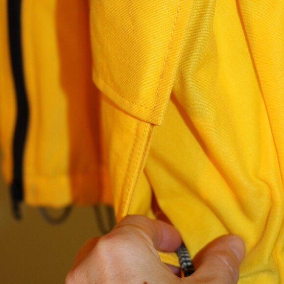 WINTER IS COMING! - Yellow Structure Sport Winter Ski Hooded Jacket Coat - L - Picture 5 of 16